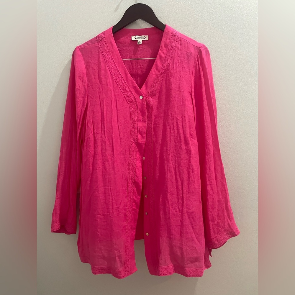 Nanette Lepore Women's Vibrant Pink Blouse